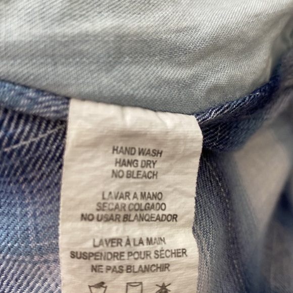 Rails Button Down - Chambray w/ Blue Plaid - Picture 6 of 6